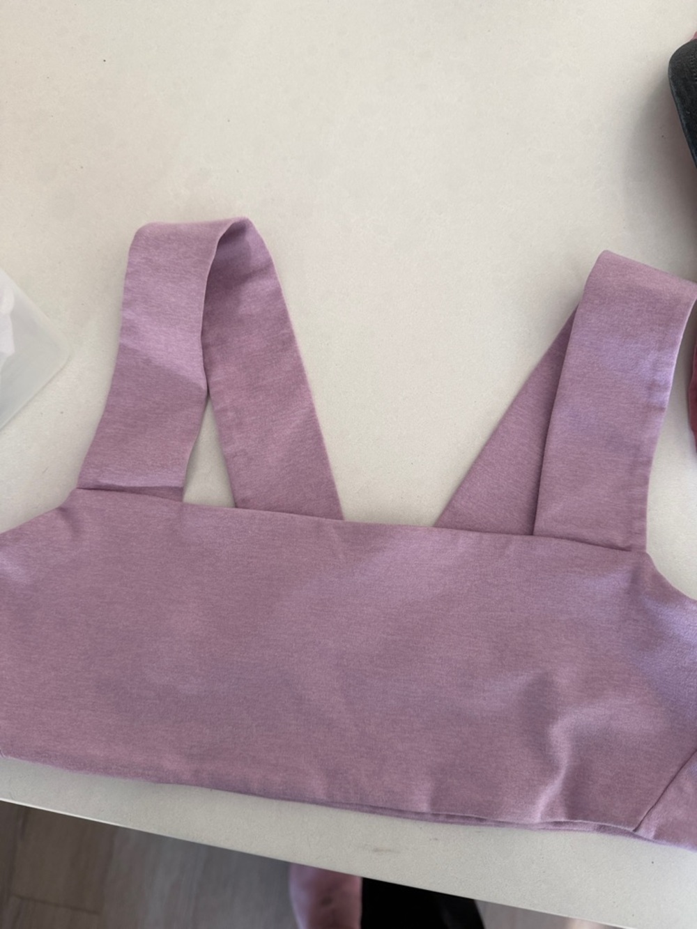 Well being + being well revolve Lilac Square Neck sports bra small